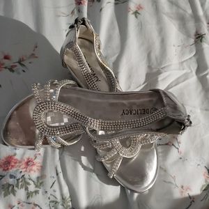 Silver heels